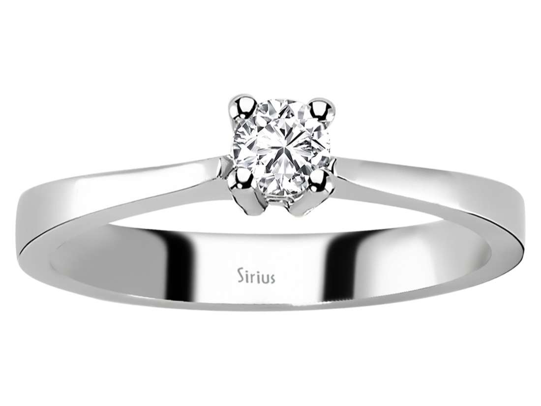 Weißgold-Ring mit 1 laborgezüchtetem Diamanten 0,20 Karat und 18 weiteren Diamanten 3,37 Karat