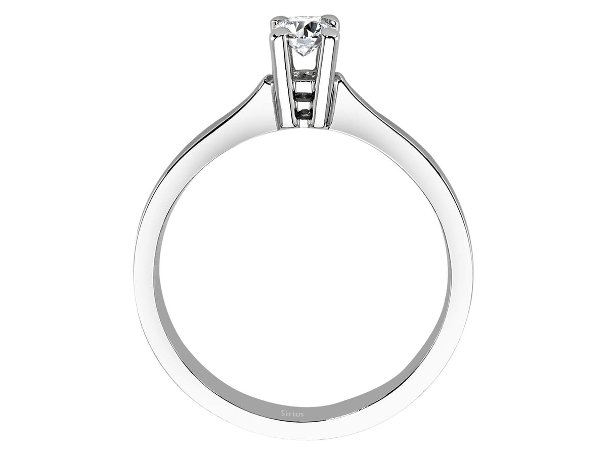 Weißgold-Ring mit 1 + 18 laborgezüchteten Diamanten - 0,20 + 3,37 Karat, 18K Weißgold - hochwertiger Schmuck von Rosy Lab Diamonds