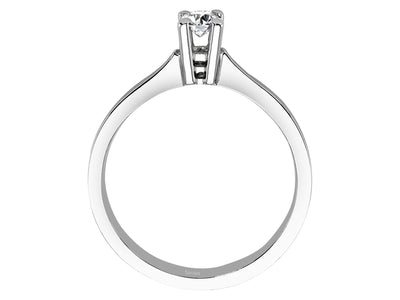 Weißgold-Ring mit 1 laborgezüchtetem Diamanten 0,20 Karat und 18 weiteren Diamanten 3,37 Karat