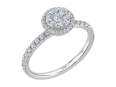 Anette ring with 45 lab-grown diamonds