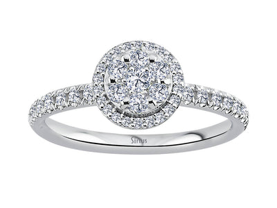 Anette ring with 45 lab-grown diamonds