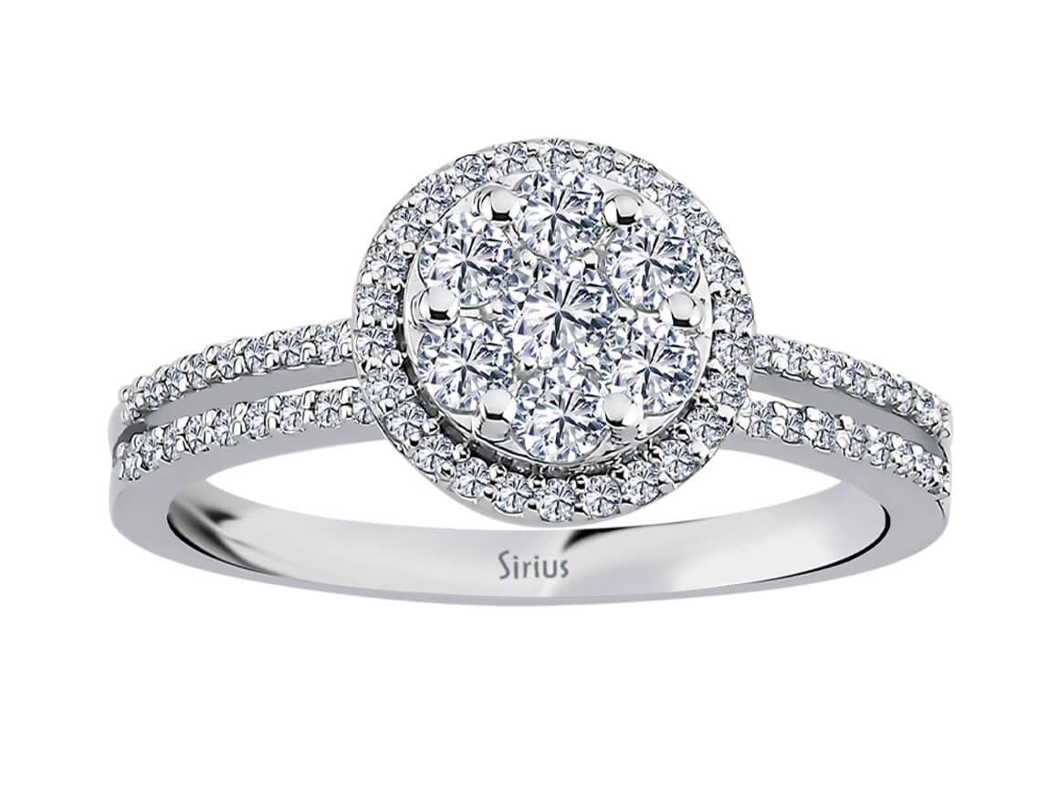73 laboratuvarda yetiştirilmiş elmaslı Juliette Yüzük | 14K Altın, 0,55 ct - Rosy Lab Diamonds'tan yüksek kaliteli Mücevher