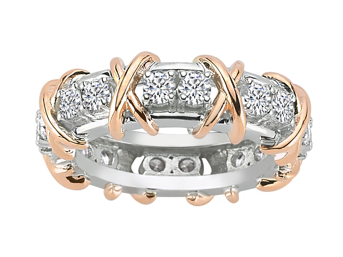 14K Weißgold Diamant-Tamtur Ring – 1,20 Karat
