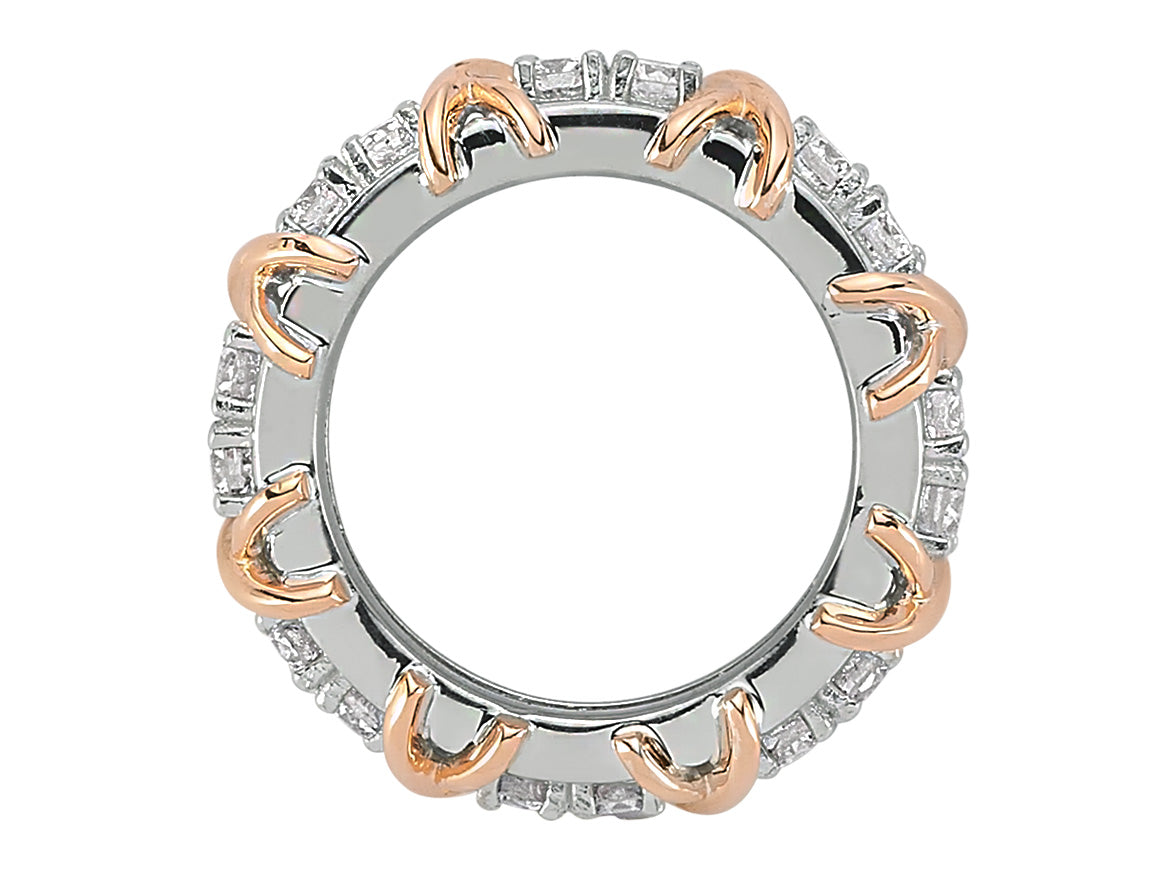 14K Weißgold Diamant-Tamtur Ring – 1,20 Karat