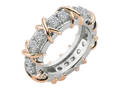 14K Weißgold Diamant-Tamtur Ring – 1,20 Karat