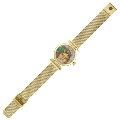 Acrylic Hand Painted Women's Face Watch