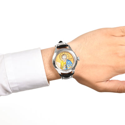 Micro-Mosaic Jesus Clock