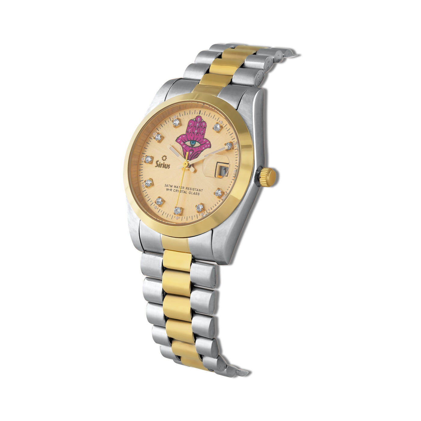 Élégante montre pour femme avec main de Fatima – bijoux de haute qualité de Rosy Lab Diamonds
