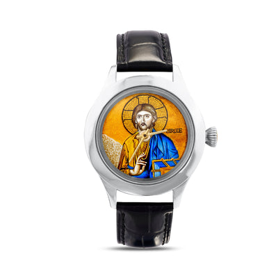 Micro-Mosaic Jesus Clock