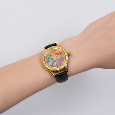 Beautiful Sahmaran painted clock