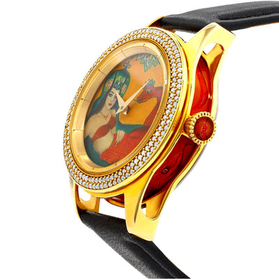 Beautiful Sahmaran painted clock