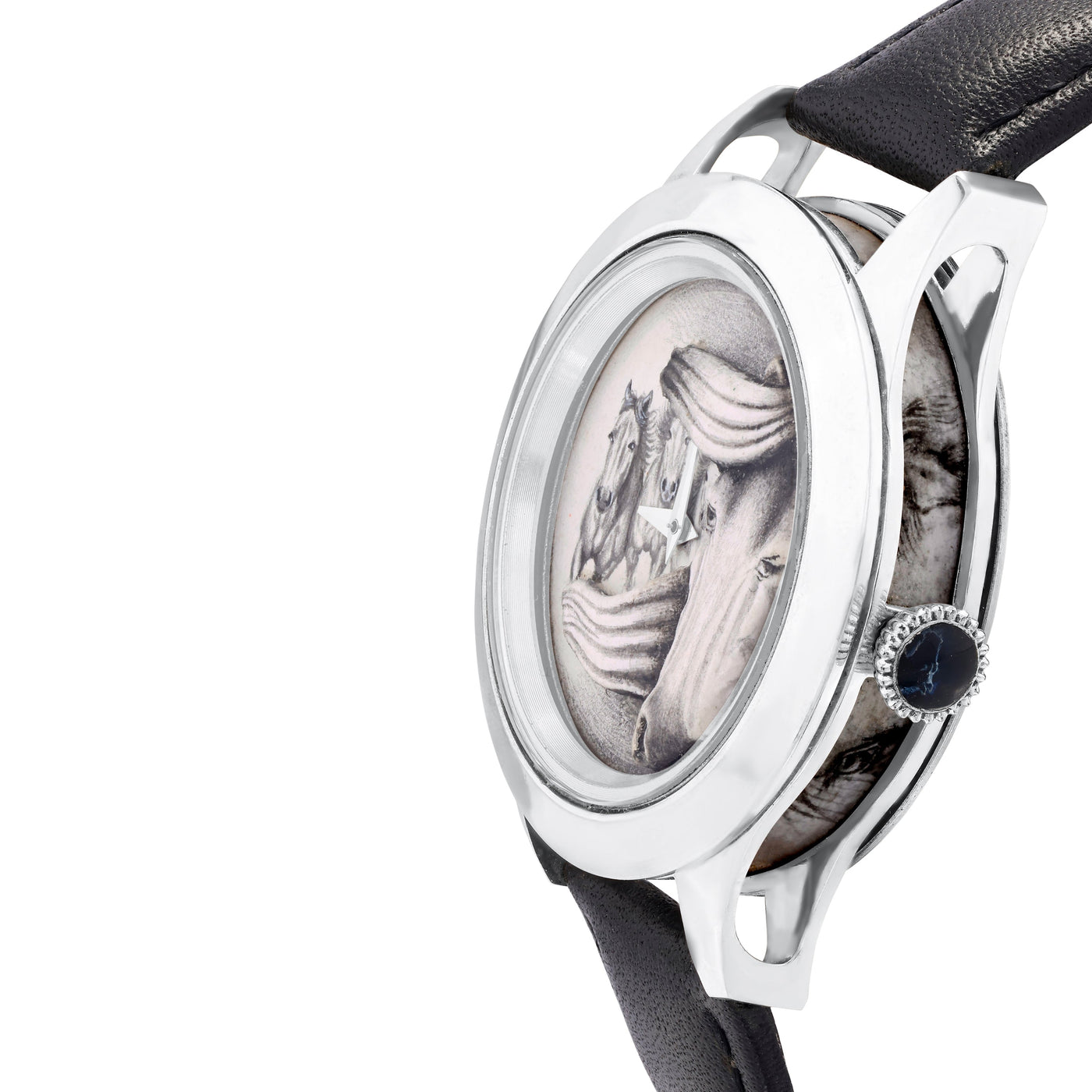 Black White Horses Watch