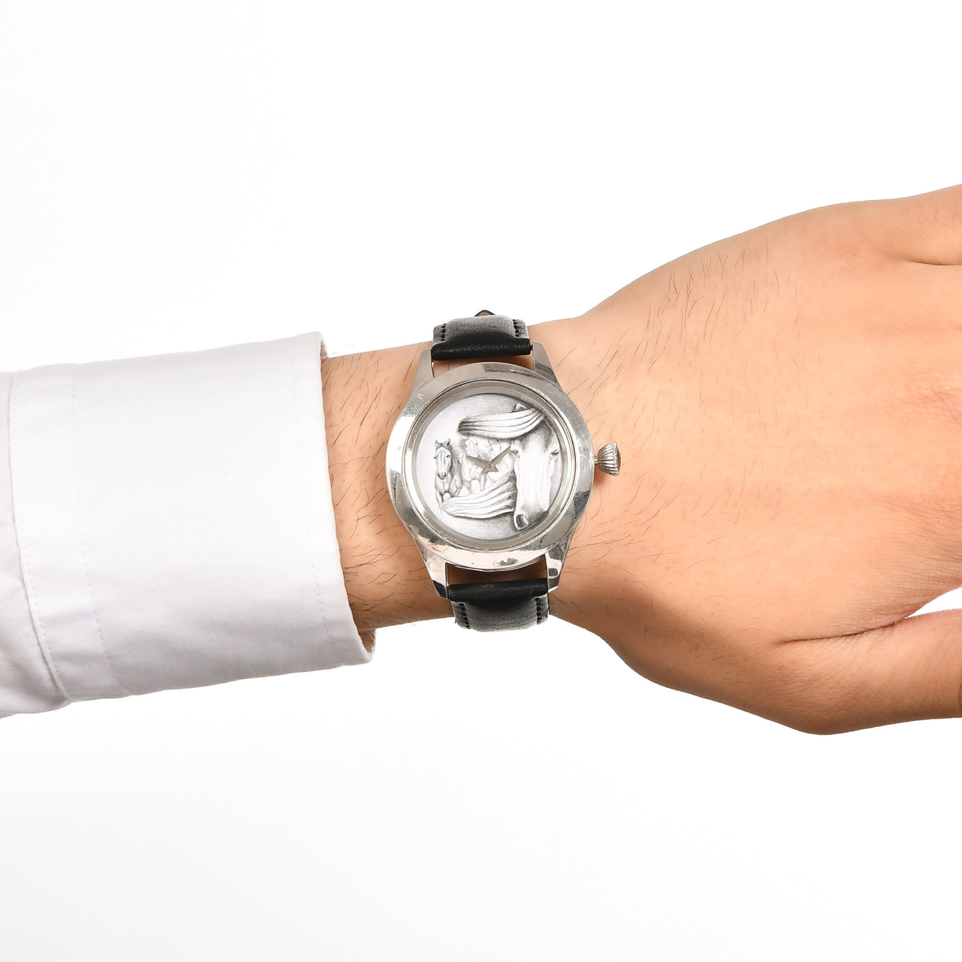 Black White Horses Watch