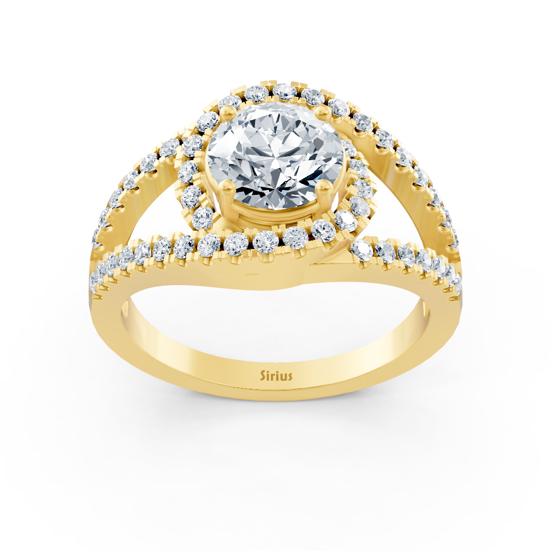 Gelbgoldener Diamantring mit Labor Diamant - hochwertiger Schmuck von Rosy Lab Diamonds