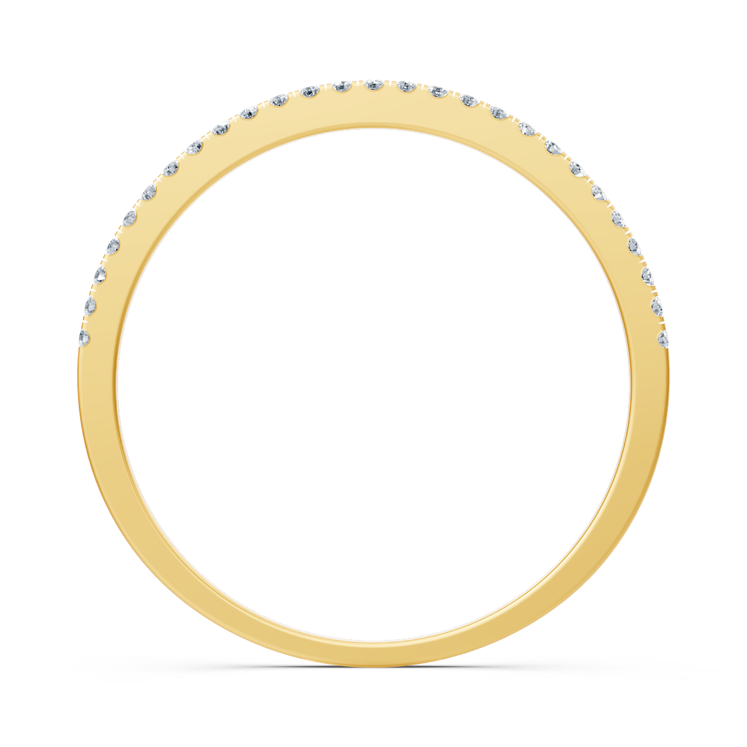 Ring mit Diamant & Labordiamanten in 14K Gelbgold | Rosy – hochwertiger Schmuck von Rosy Lab Diamonds