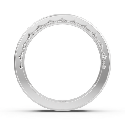 Virello Alyans 14K Beyaz Altın'da 0,19 ct Laboratuvar Elması ile