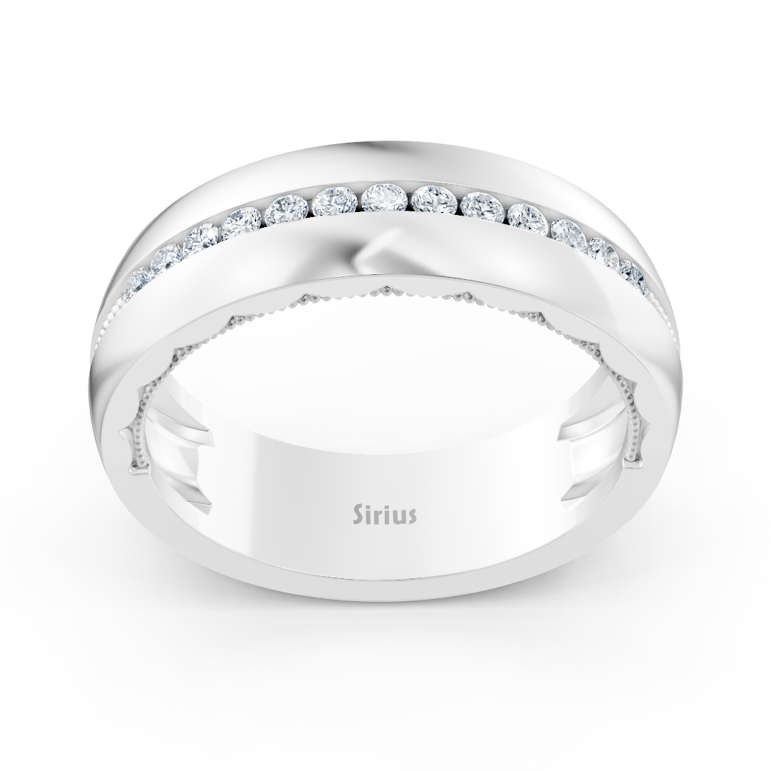 Virello Alyans 14K Beyaz Altın'da 0,19 ct Laboratuvar Elması ile