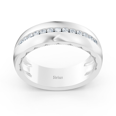 Virello Alyans 14K Beyaz Altın'da 0,19 ct Laboratuvar Elması ile