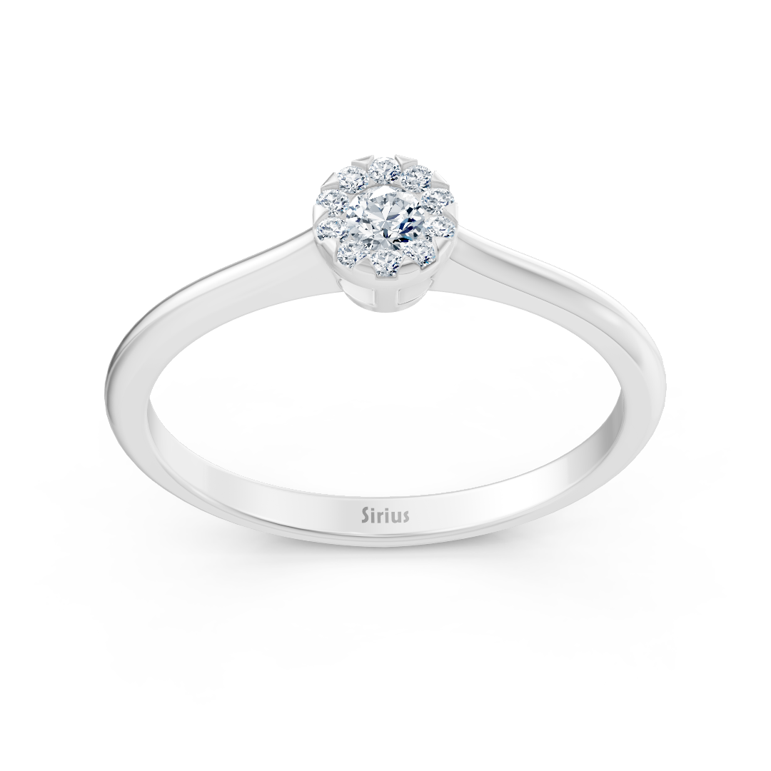 Classic solitaire diamond ring in 14K white gold - high-quality Jewelry from Rosy Lab Diamonds