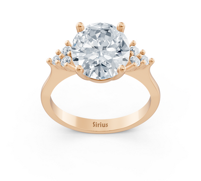 Rosé Elegance – Rose gold ring with oval lab-grown diamond