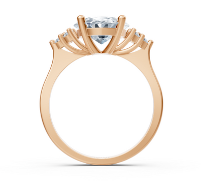 Rosé Elegance – Rose gold ring with oval lab-grown diamond