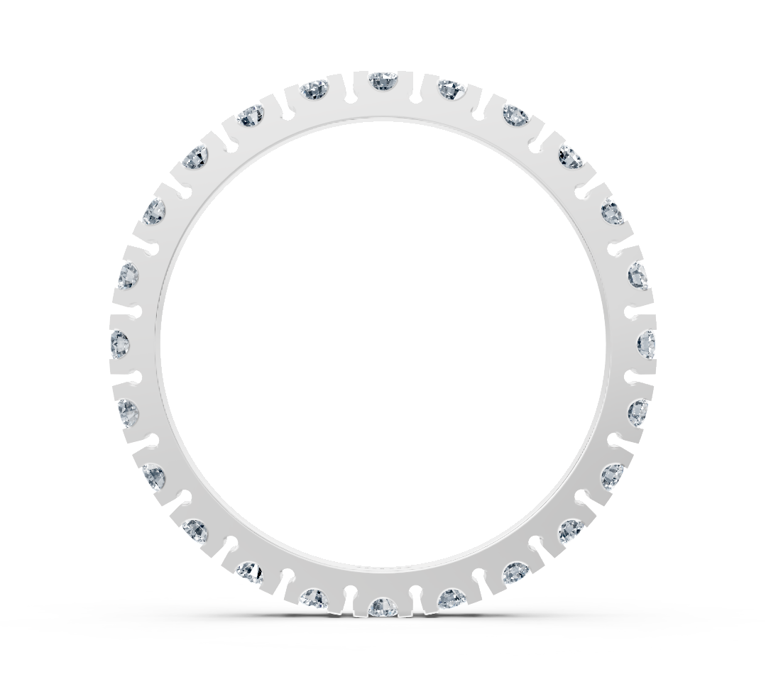 White Eternity - White Gold Tamtur Ring with lab-grown diamonds - high-quality Jewelry from Rosy Lab Diamonds
