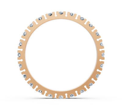 Rosé Eternity – Rose Gold Tamtur Ring with Lab-Grown Diamonds