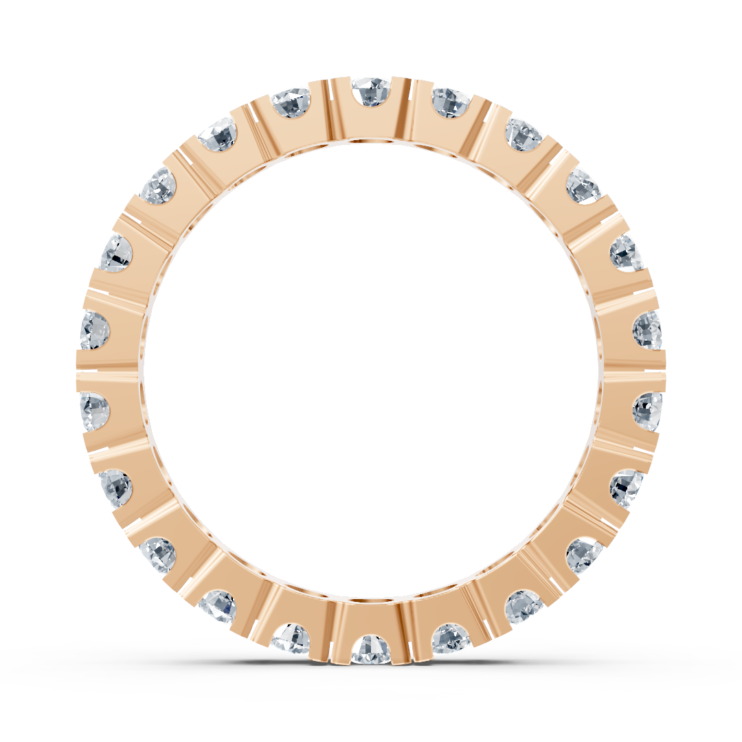 Eternity ring with lab-grown diamonds in Rose Gold - 77R0251 - high-quality Jewelry from Rosy Lab Diamonds