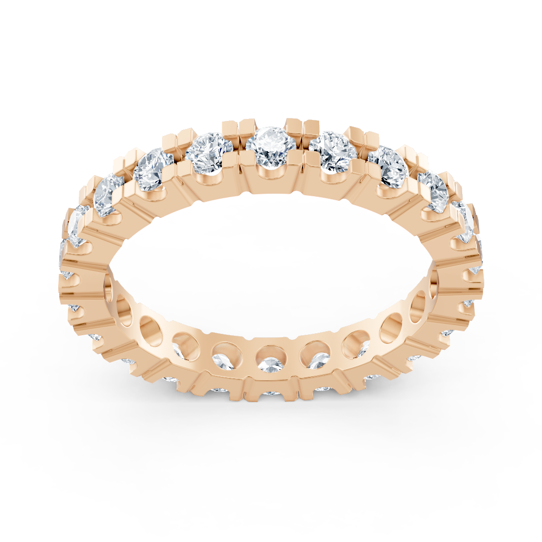 Eternity ring with lab-grown diamonds in Rose Gold - 77R0251 - high-quality Jewelry from Rosy Lab Diamonds