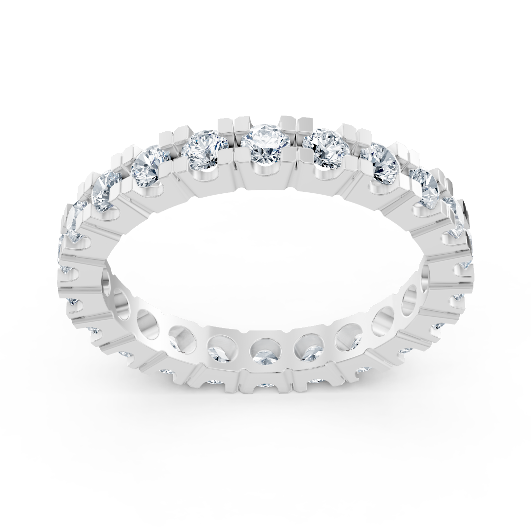 Beyaz Altın Laboratuvar Pırlantalı Eternity Yüzük - 77R0251 - Rosy Lab Diamonds’tan yüksek kaliteli Mücevher