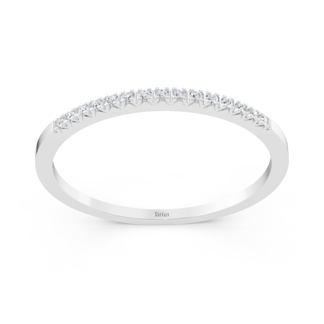 Eleganter Weißgold-Eternity-Ring mit Runddiamanten - 0,20 ct - hochwertiger Schmuck von Rosy Lab Diamonds