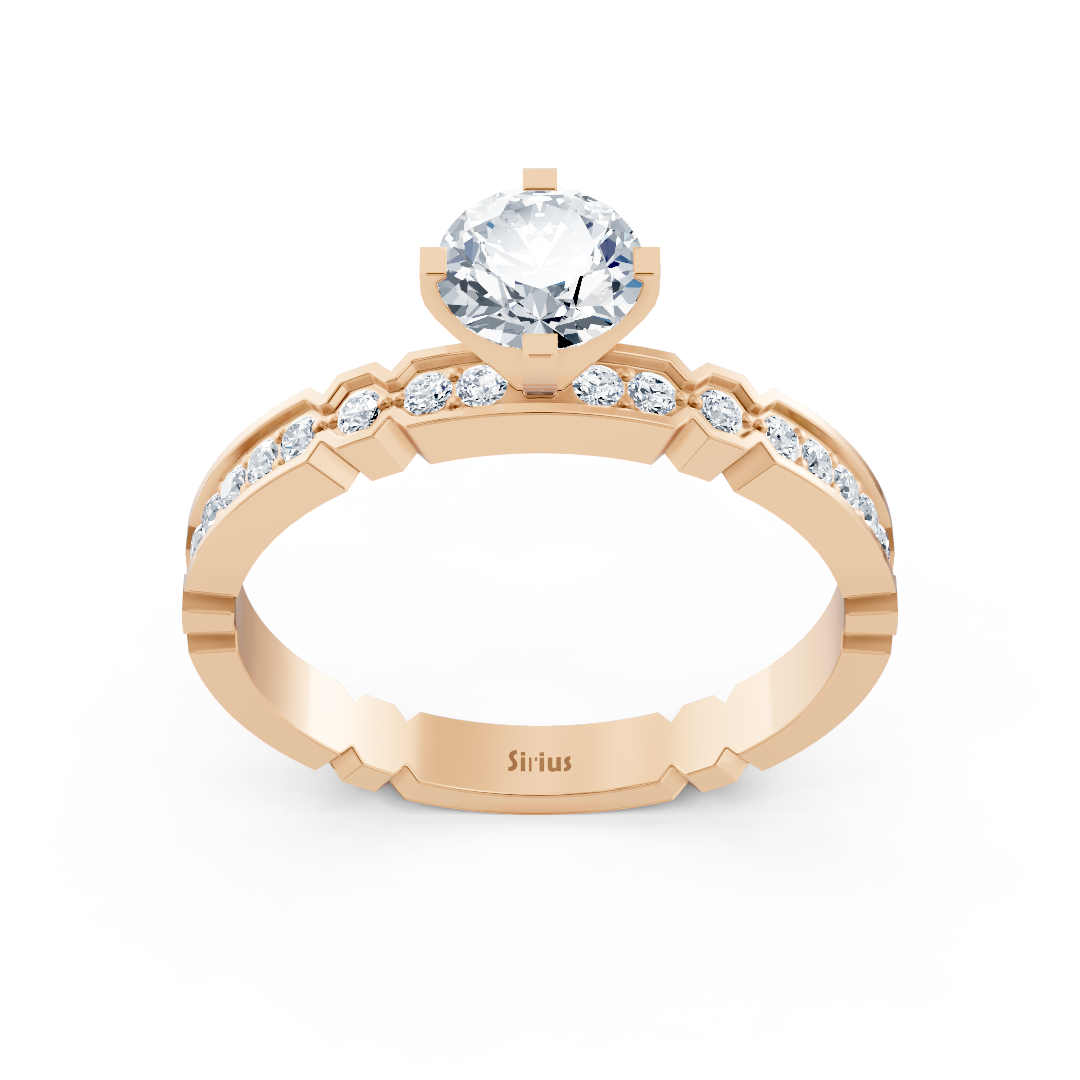 Roségold-Ring mit Solitär und feinen Labor-Diamanten - hochwertiger Schmuck von Rosy Lab Diamonds