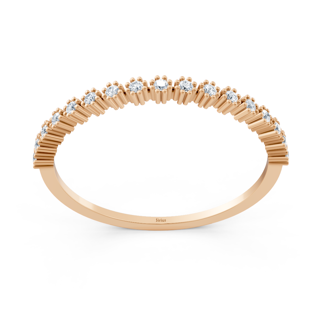 Zarter Roségold-Ring mit Runddiamanten - 0,07 ct - hochwertiger Schmuck von Rosy Lab Diamonds