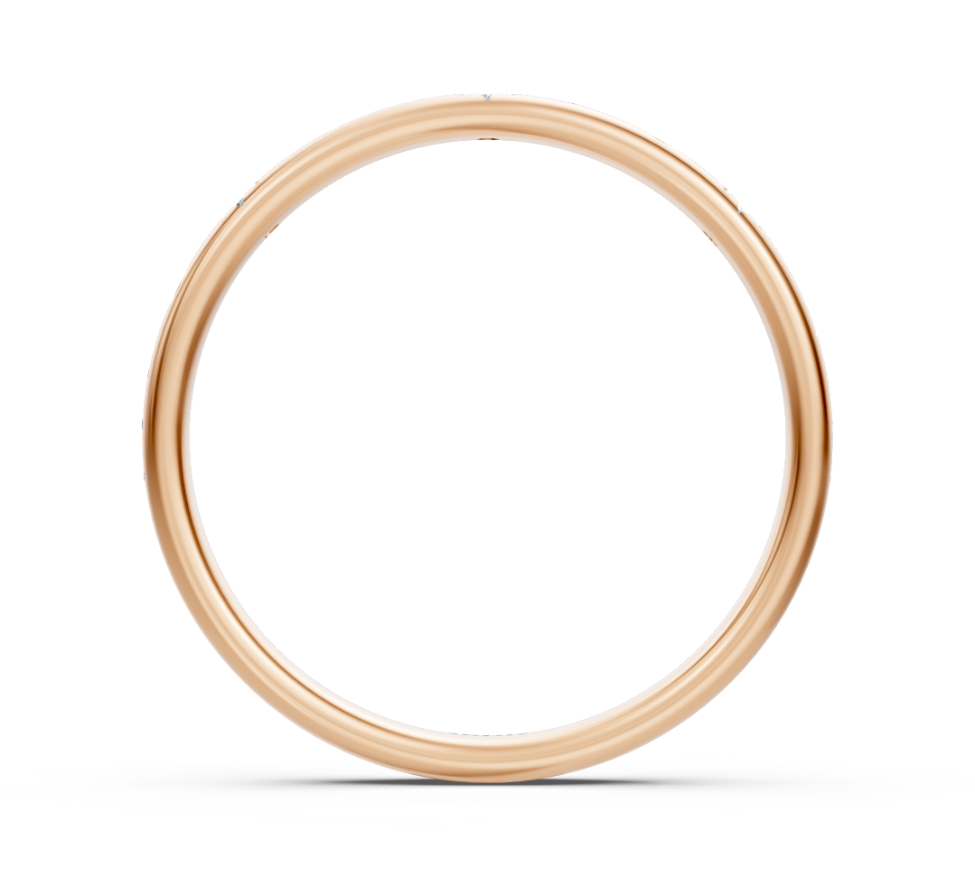 Bague Rosenhimmel en Or Rose sertie de délicats diamants de laboratoire – des Bijoux haut de gamme de Rosy Lab Diamonds