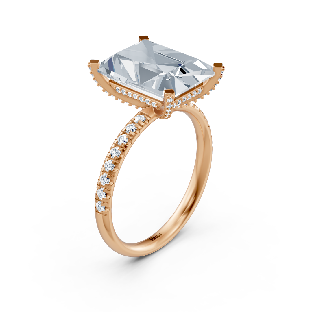 Radiance Ring mit Labordiamant in Roségold - 77R0261 - hochwertiger Schmuck von Rosy Lab Diamonds