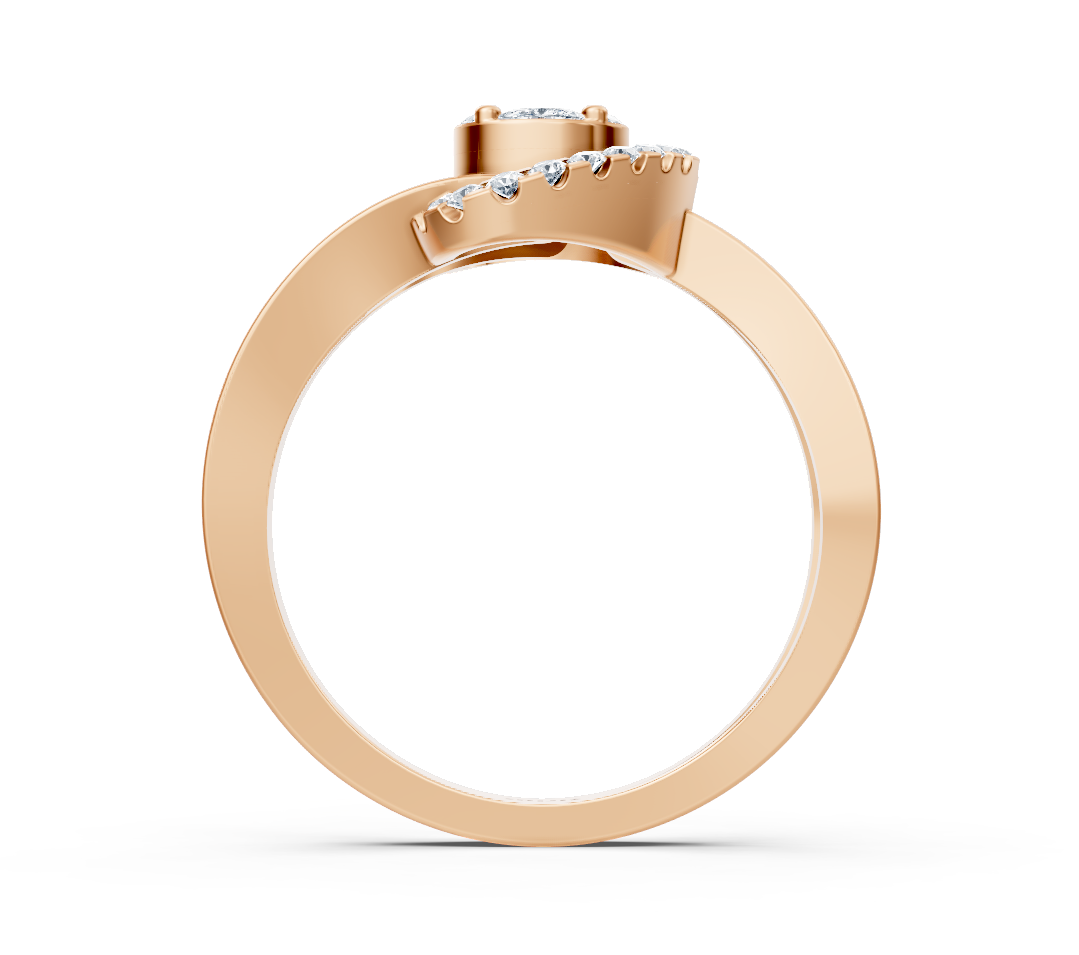 Laboratuvar üretimi pırlantalı Rose gold Nişan Yüzüğü - Rosy Lab Diamonds’tan yüksek kaliteli Mücevher