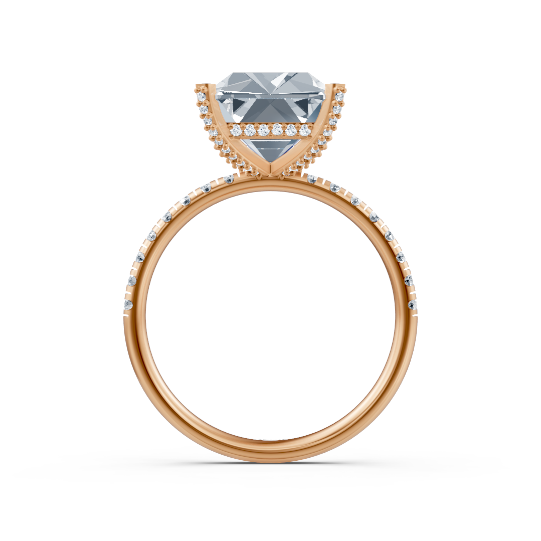 Radiance Ring mit Labordiamant in Roségold - 77R0261 - hochwertiger Schmuck von Rosy Lab Diamonds