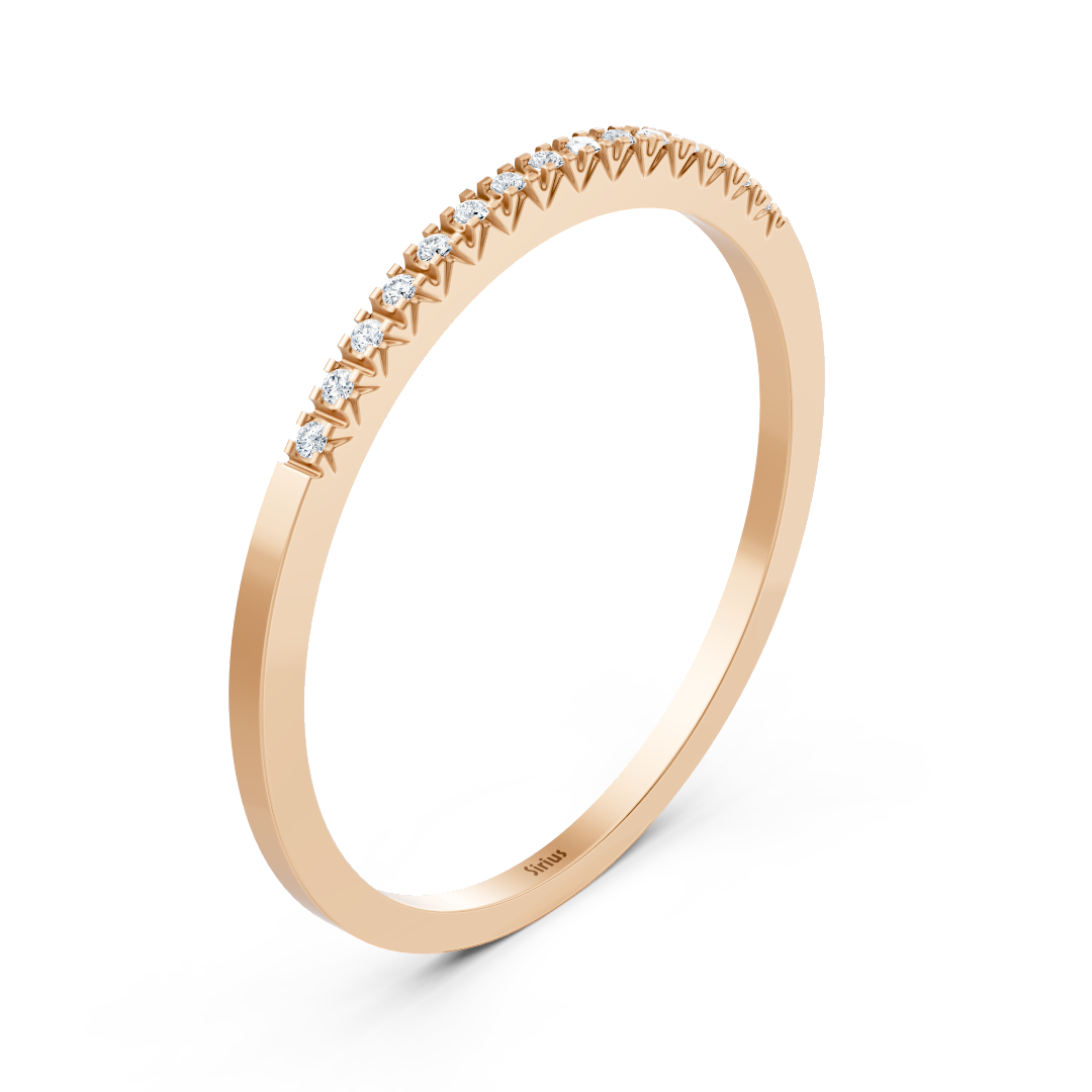 0,20 ct yuvarlak pırlantalı Rose Altın sonsuzluk yüzüğü - Rosy Lab Diamonds’tan yüksek kaliteli Mücevher