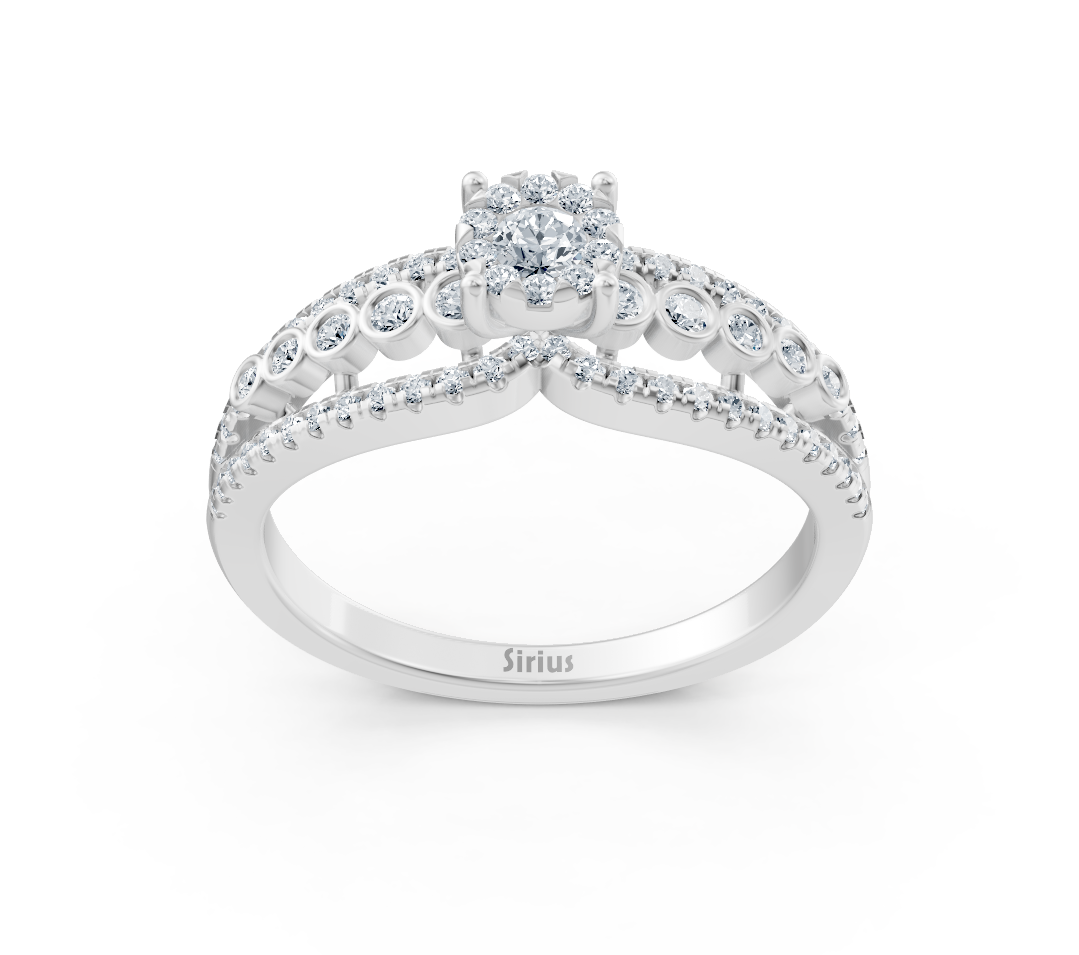 Verlobungsring aus Weißgold mit Diamanten - hochwertiger Schmuck von Rosy Lab Diamonds