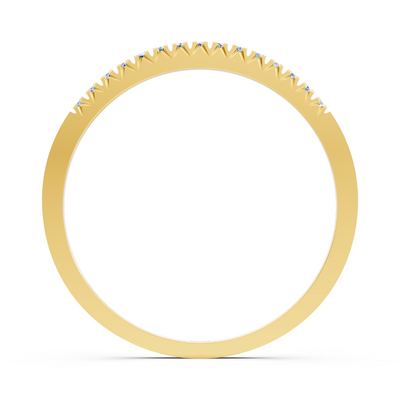 Yellow gold eternity ring with round diamonds – 0.20 ct