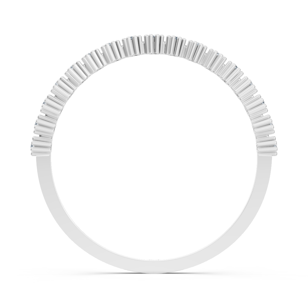 Fine white gold ring with round diamonds – 0.07 ct