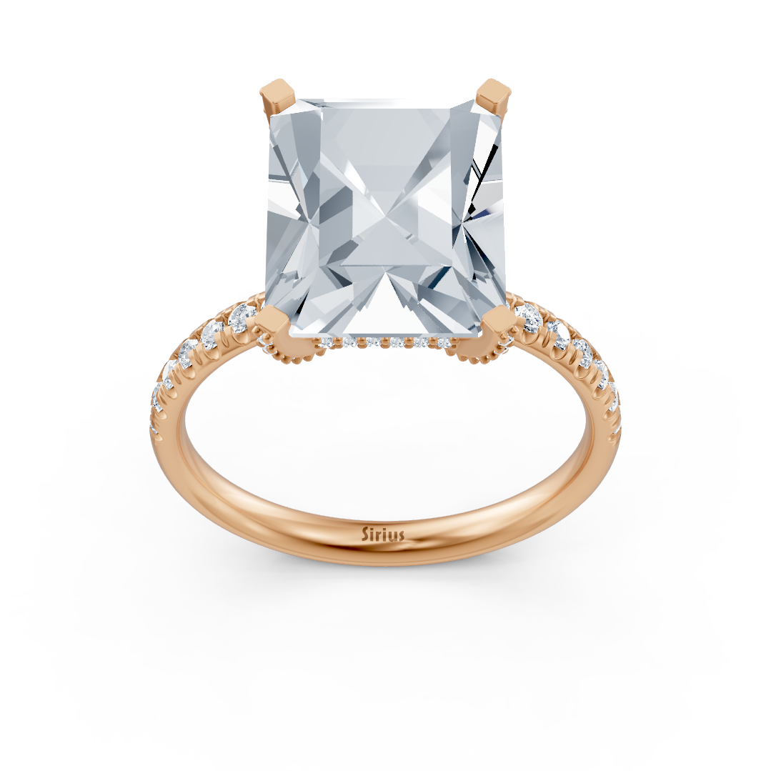 Radiance Ring mit Labordiamant in Roségold - 77R0261 - hochwertiger Schmuck von Rosy Lab Diamonds