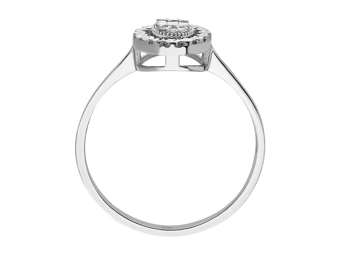 Weißgold-Ring „Anais“ mit 0,06 Karat Diamanten, 8K