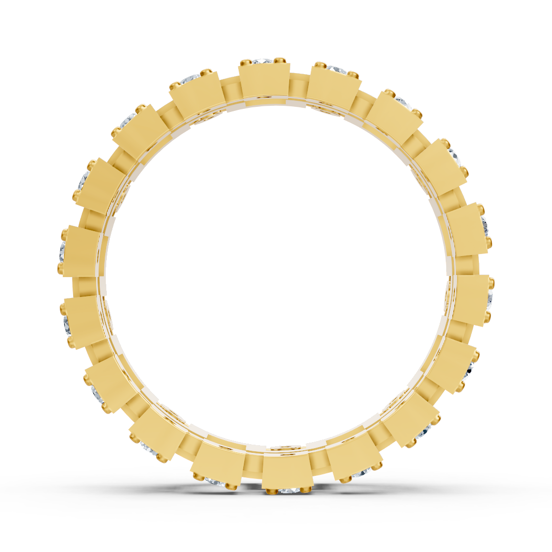 Geometric Diamond Ring in Yellow Gold - 0.324 Carats - High-Quality Jewelry by Rosy Lab Diamonds