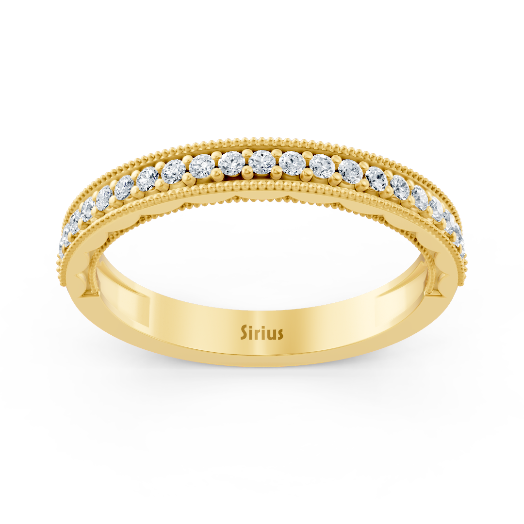 Feiner Gelbgoldring mit laborgezüchteten Diamanten - hochwertiger Schmuck von Rosy Lab Diamonds