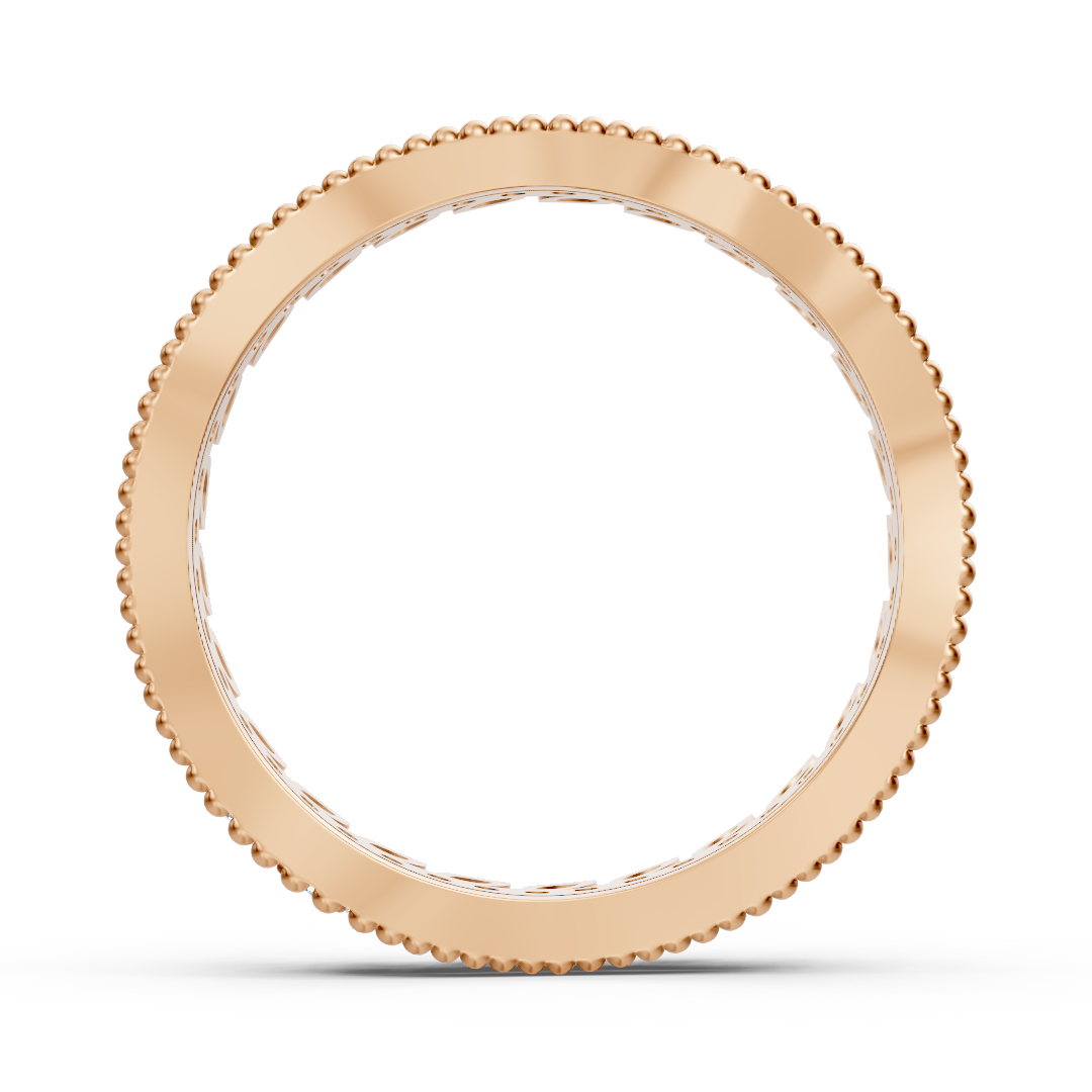 Ring mit Diamant & Labordiamanten in 14K Roségold | Rosy – hochwertiger Schmuck von Rosy Lab Diamonds