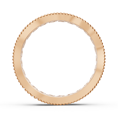 Bague diamant en forme de feuille en or rose – 0,44 carat