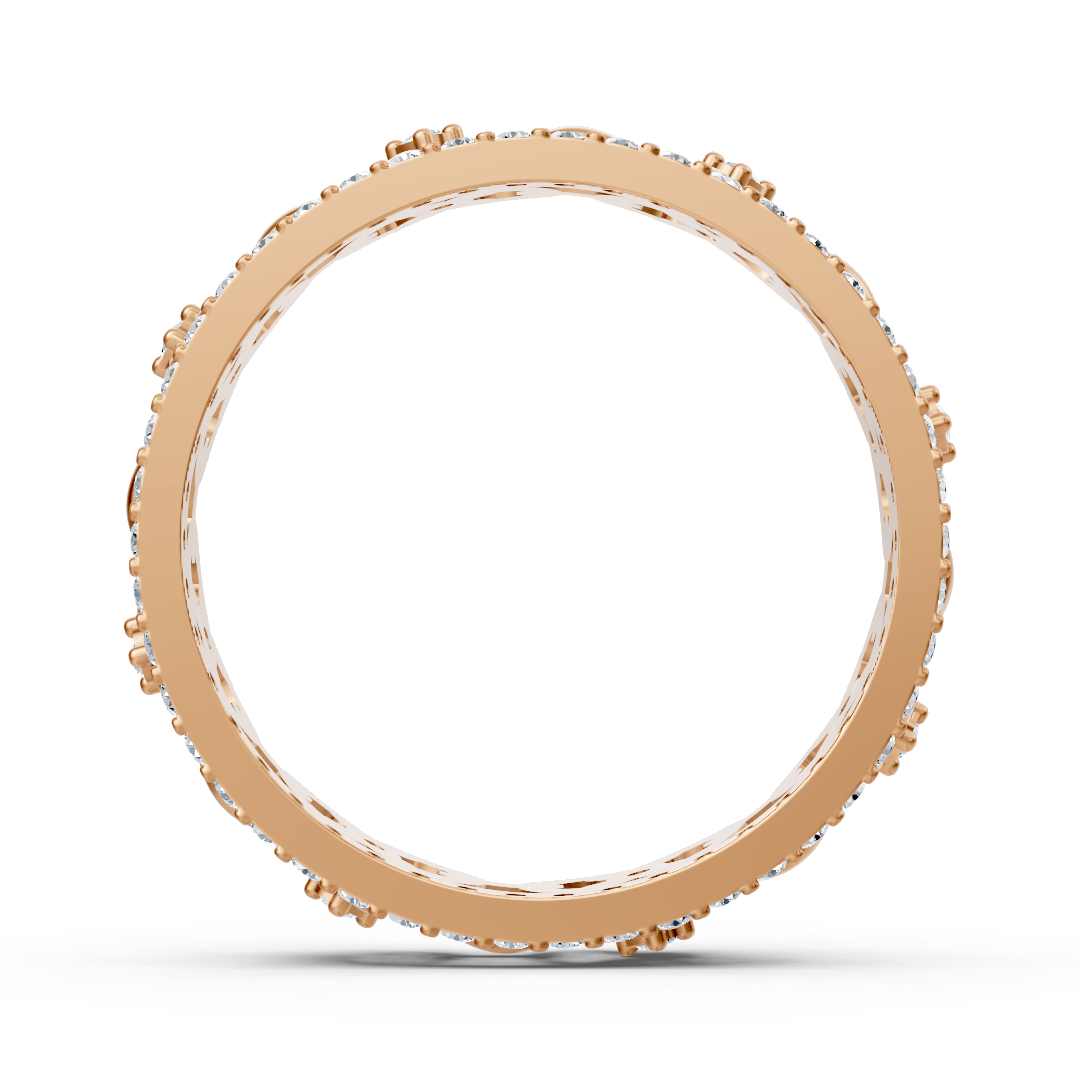 Braided Diamond Ring in Rose Gold - 0.508 Carat - High-Quality Jewelry by Rosy Lab Diamonds