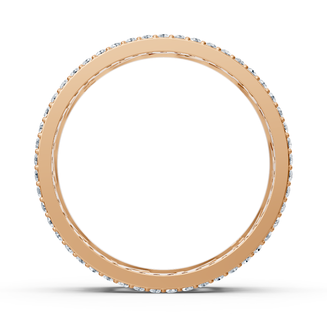 Roségold-Flechtring mit Labordiamanten - hochwertiger Schmuck von Rosy Lab Diamonds