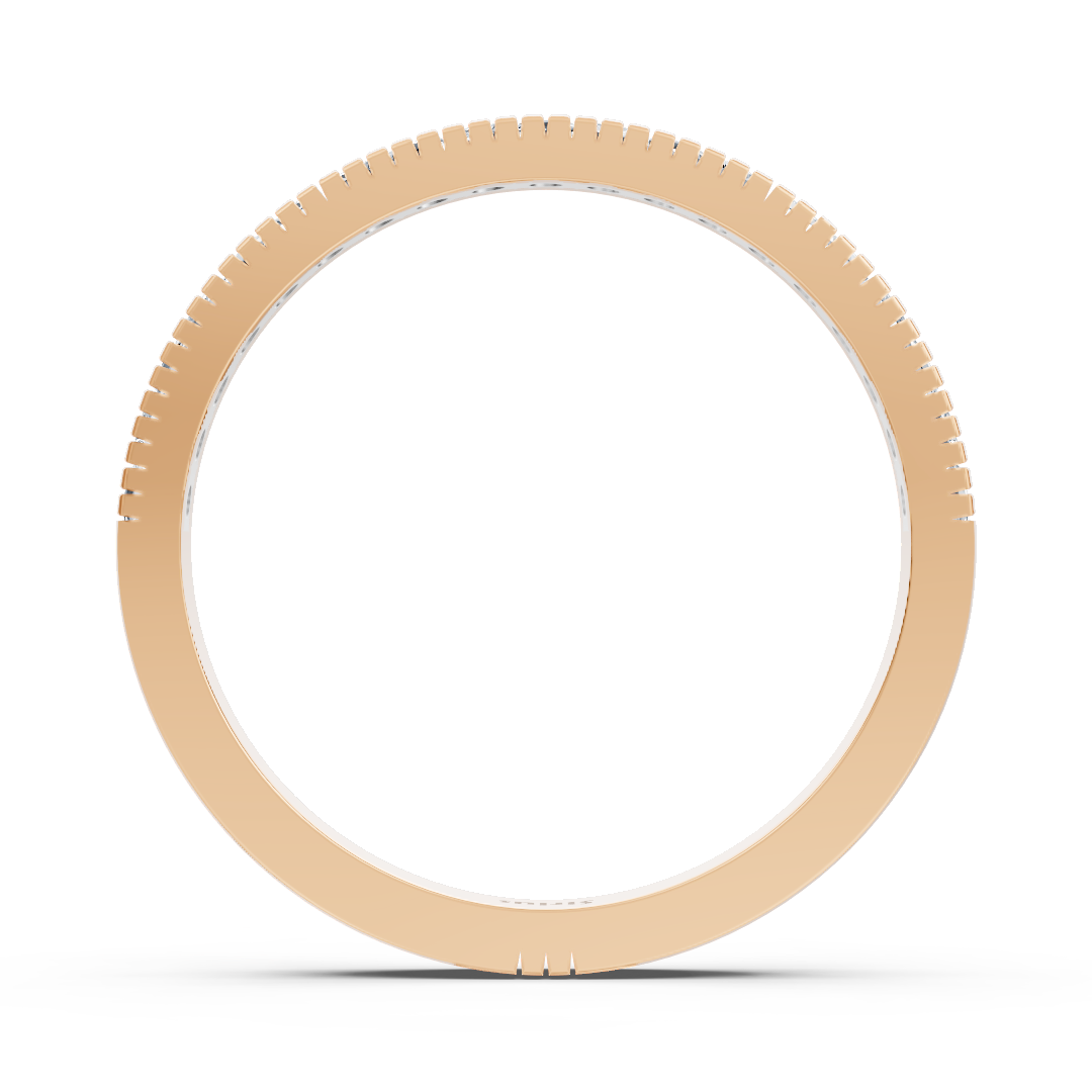 Ring mit Diamant & Labordiamanten in 14K Roségold | Rosy – hochwertiger Schmuck von Rosy Lab Diamonds